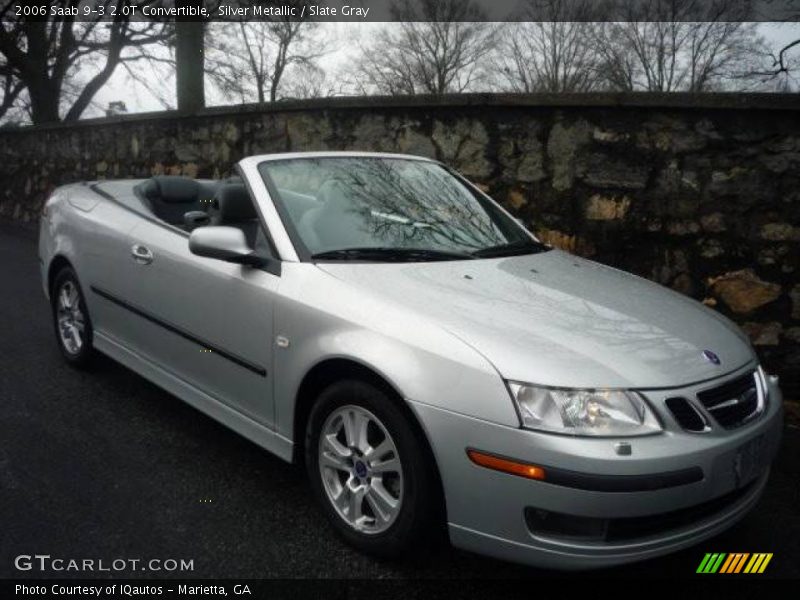 Silver Metallic / Slate Gray 2006 Saab 9-3 2.0T Convertible