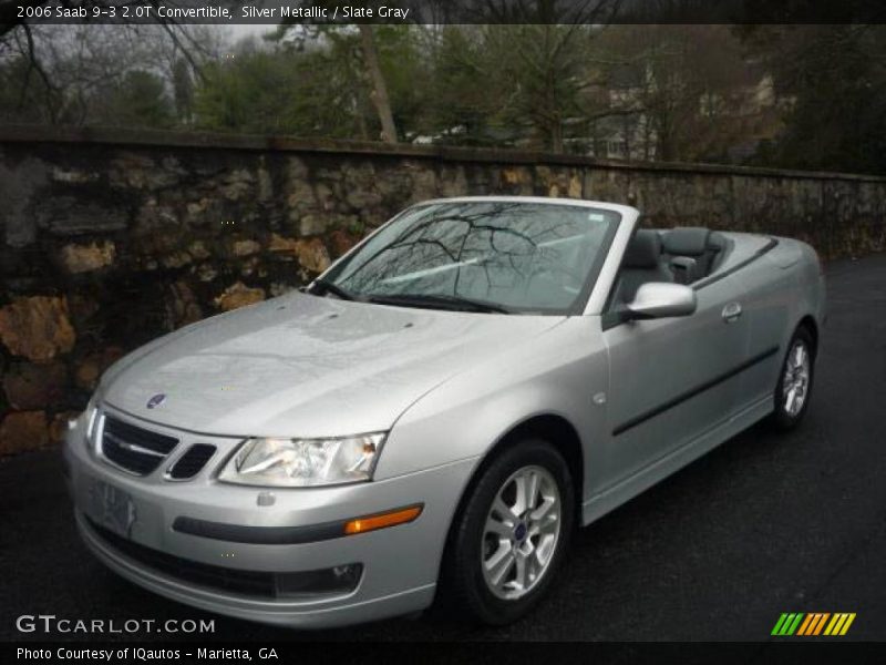 Silver Metallic / Slate Gray 2006 Saab 9-3 2.0T Convertible