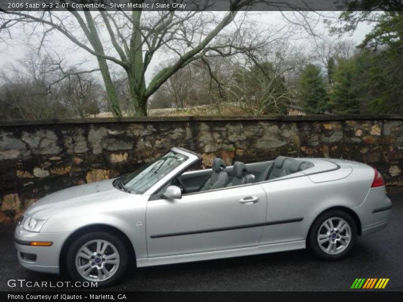 Silver Metallic / Slate Gray 2006 Saab 9-3 2.0T Convertible