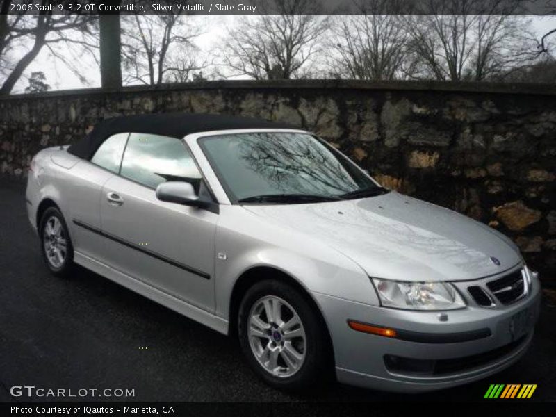 Silver Metallic / Slate Gray 2006 Saab 9-3 2.0T Convertible