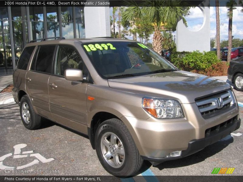 Desert Rock Metallic / Saddle 2006 Honda Pilot EX-L 4WD