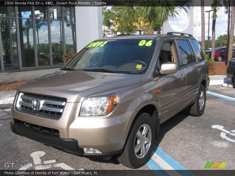 Desert Rock Metallic / Saddle 2006 Honda Pilot EX-L 4WD