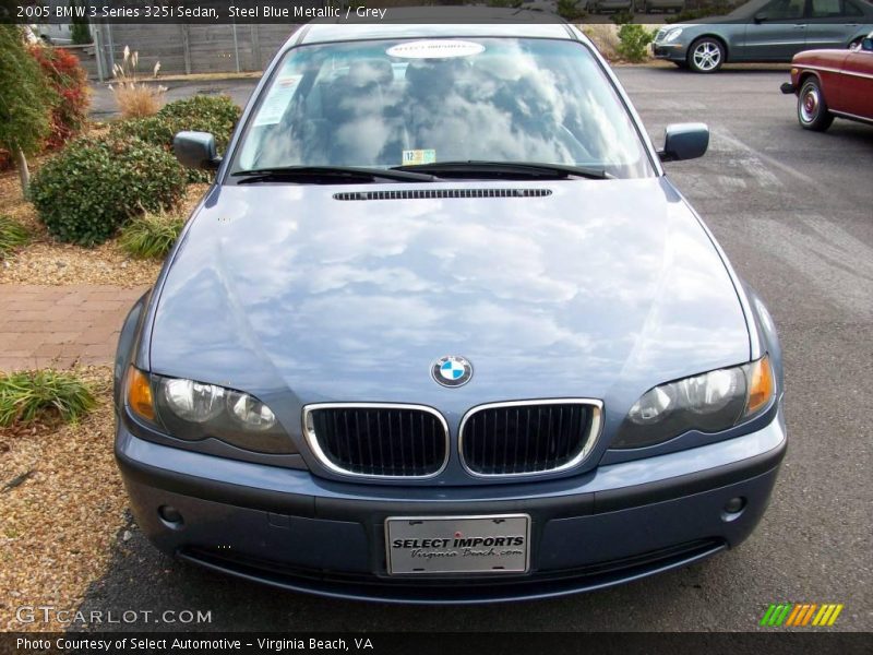 Steel Blue Metallic / Grey 2005 BMW 3 Series 325i Sedan