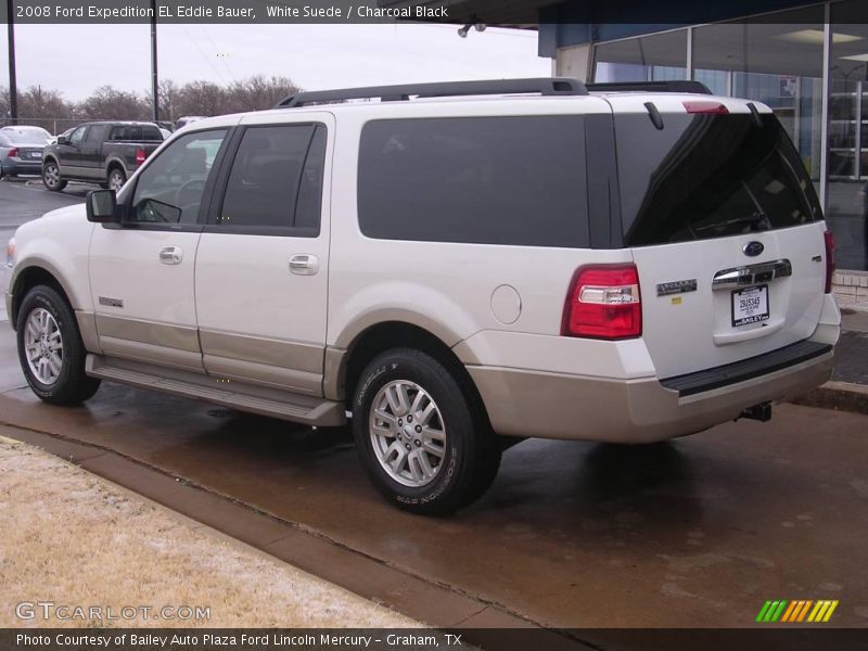 White Suede / Charcoal Black 2008 Ford Expedition EL Eddie Bauer