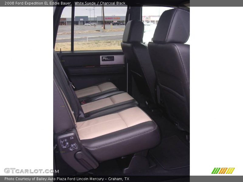 White Suede / Charcoal Black 2008 Ford Expedition EL Eddie Bauer