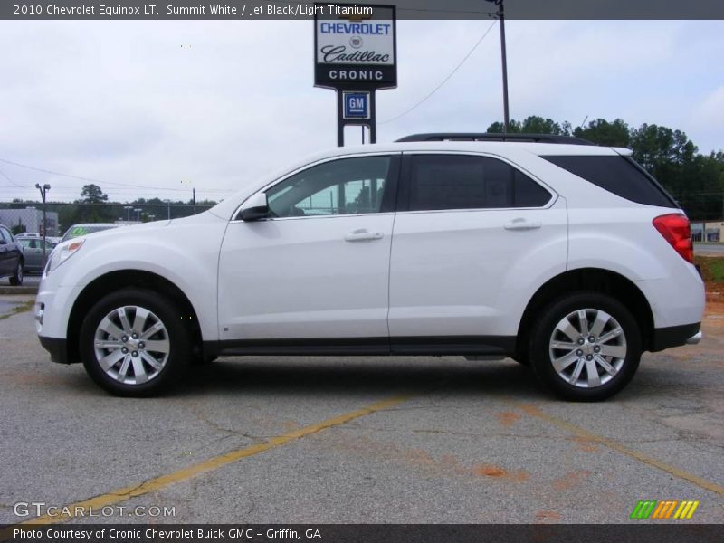 Summit White / Jet Black/Light Titanium 2010 Chevrolet Equinox LT