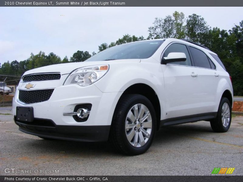 Summit White / Jet Black/Light Titanium 2010 Chevrolet Equinox LT
