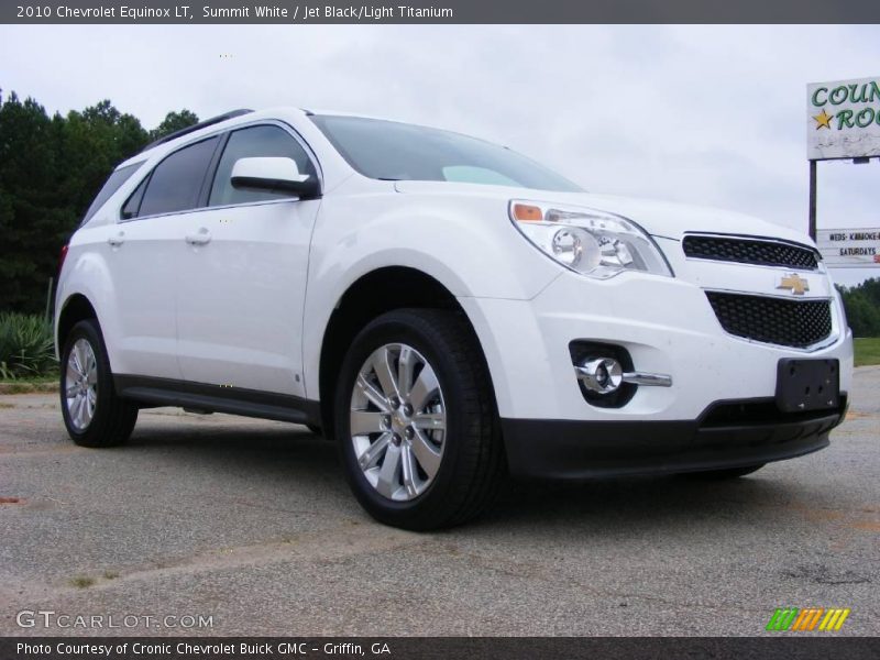 Summit White / Jet Black/Light Titanium 2010 Chevrolet Equinox LT