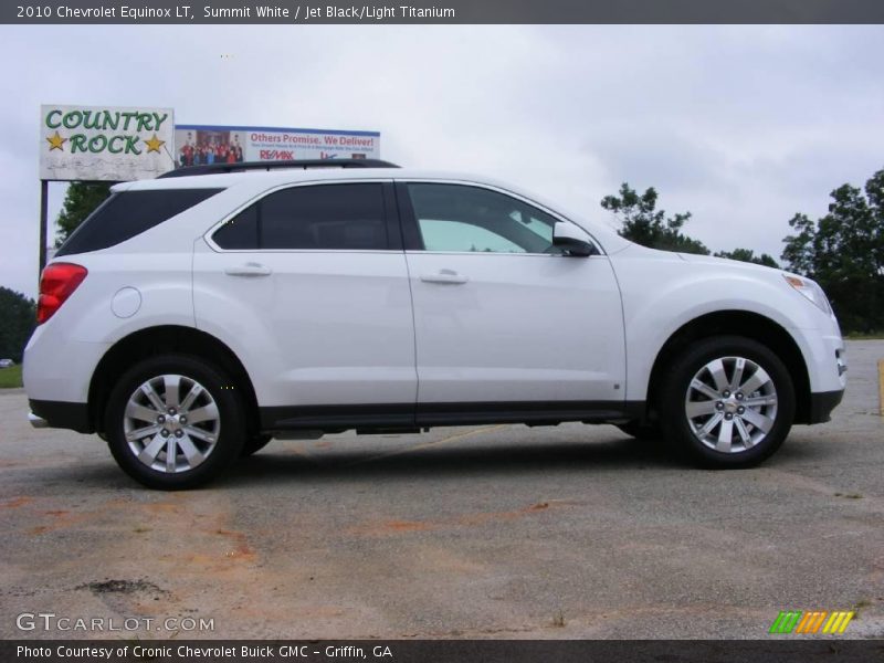 Summit White / Jet Black/Light Titanium 2010 Chevrolet Equinox LT
