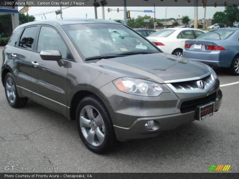 Carbon Gray Pearl / Taupe 2007 Acura RDX