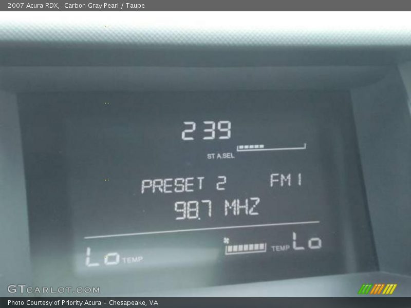Carbon Gray Pearl / Taupe 2007 Acura RDX