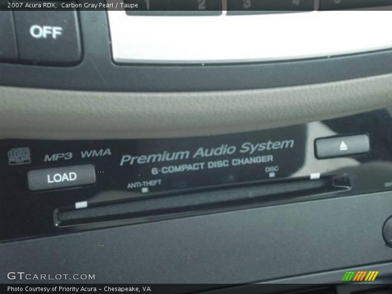 Carbon Gray Pearl / Taupe 2007 Acura RDX