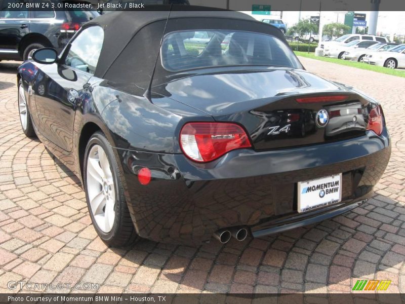 Jet Black / Black 2007 BMW Z4 3.0i Roadster