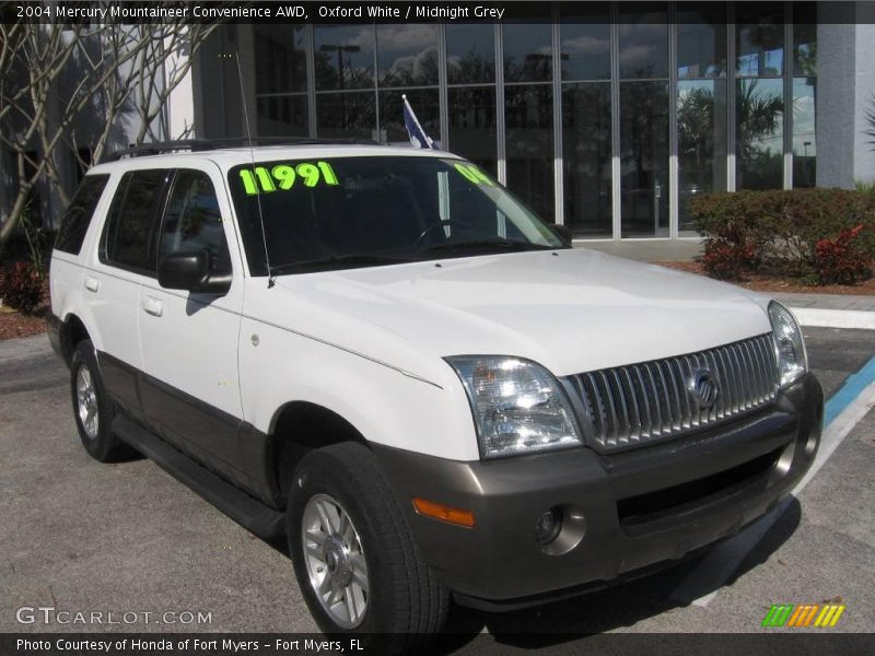 Oxford White / Midnight Grey 2004 Mercury Mountaineer Convenience AWD