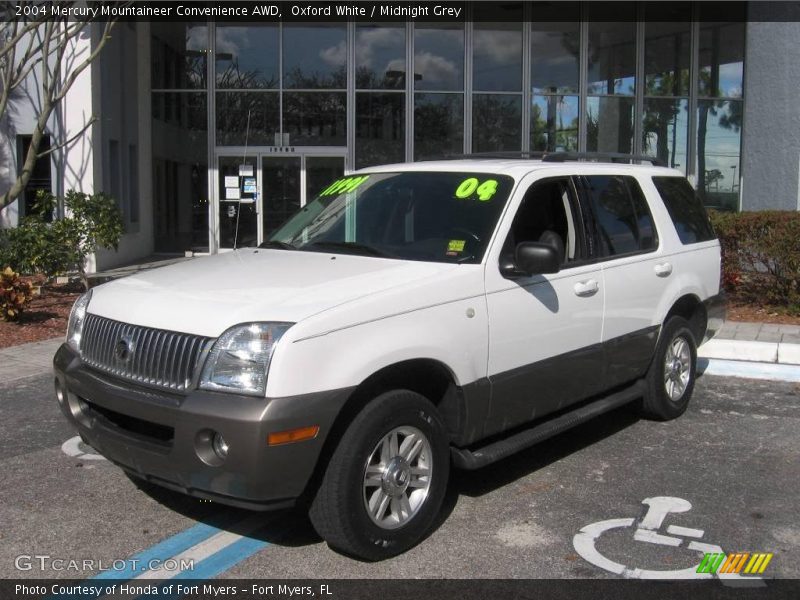 Oxford White / Midnight Grey 2004 Mercury Mountaineer Convenience AWD