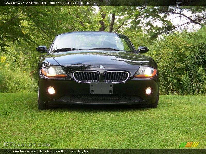 Black Sapphire Metallic / Black 2003 BMW Z4 2.5i Roadster