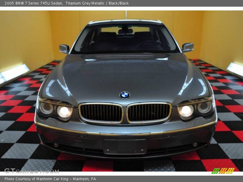 Titanium Grey Metallic / Black/Black 2005 BMW 7 Series 745Li Sedan