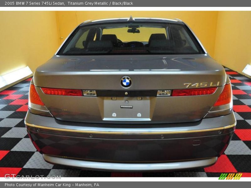 Titanium Grey Metallic / Black/Black 2005 BMW 7 Series 745Li Sedan