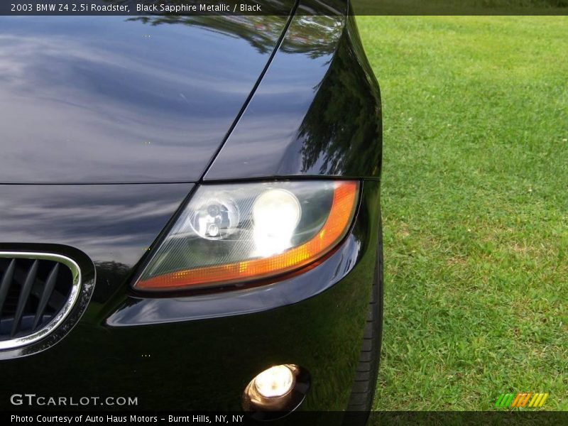 Black Sapphire Metallic / Black 2003 BMW Z4 2.5i Roadster