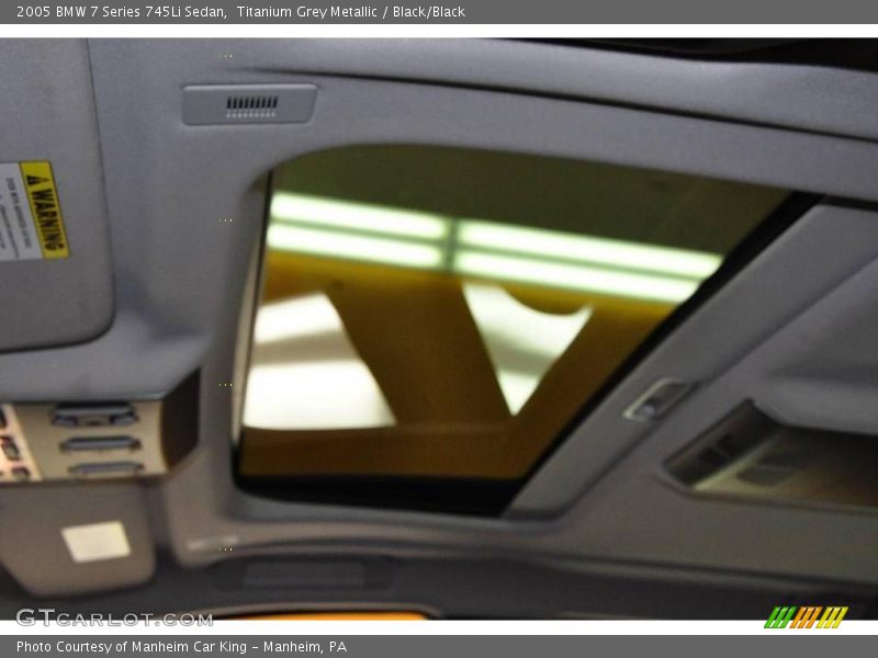 Titanium Grey Metallic / Black/Black 2005 BMW 7 Series 745Li Sedan