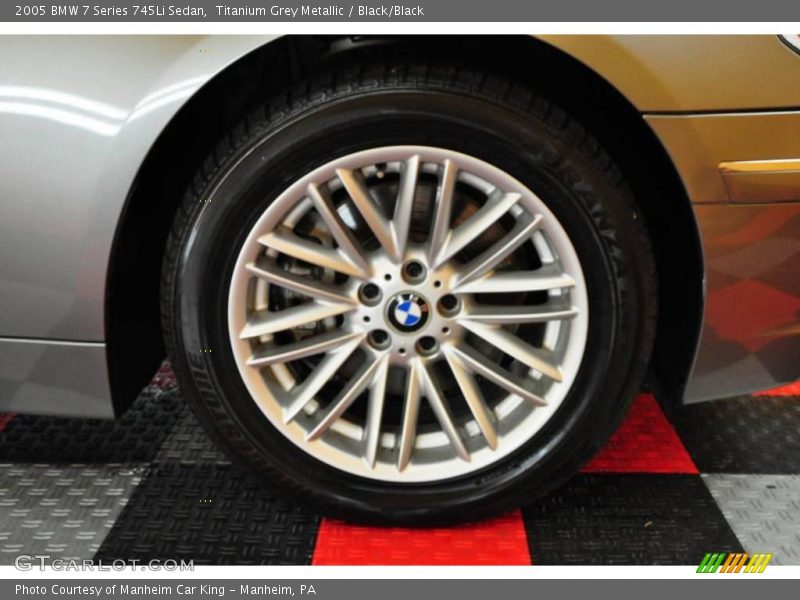 Titanium Grey Metallic / Black/Black 2005 BMW 7 Series 745Li Sedan