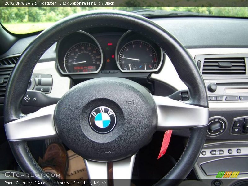 Black Sapphire Metallic / Black 2003 BMW Z4 2.5i Roadster