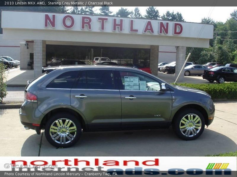Sterling Grey Metallic / Charcoal Black 2010 Lincoln MKX AWD