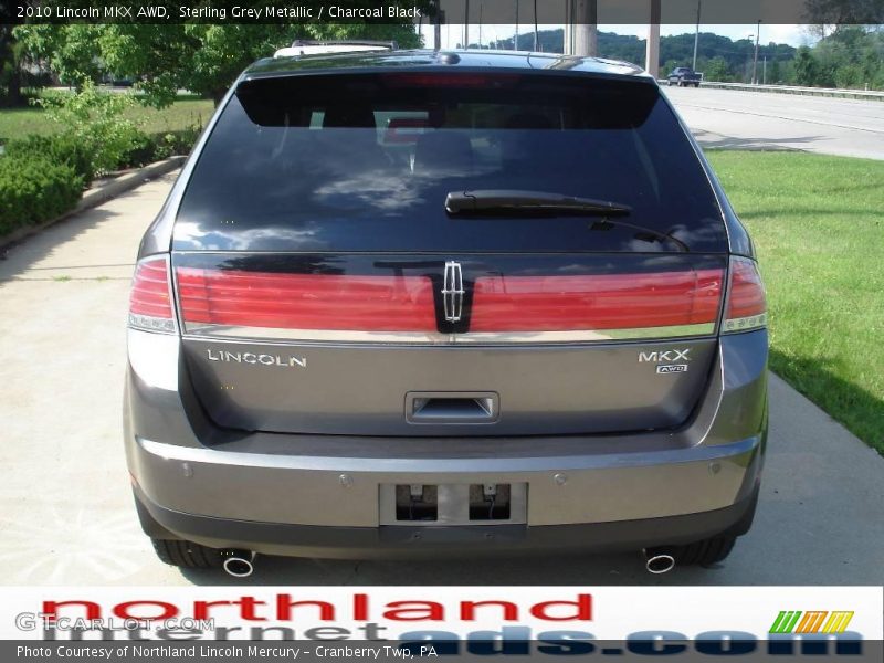Sterling Grey Metallic / Charcoal Black 2010 Lincoln MKX AWD