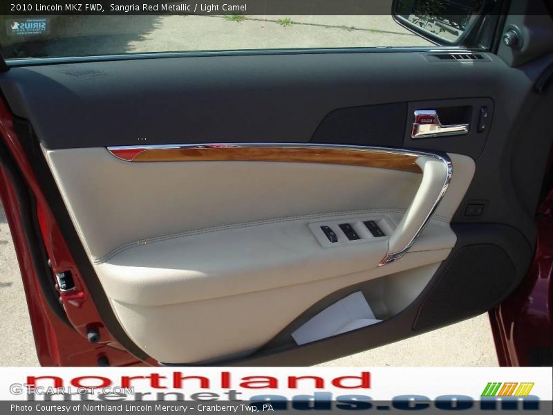 Sangria Red Metallic / Light Camel 2010 Lincoln MKZ FWD