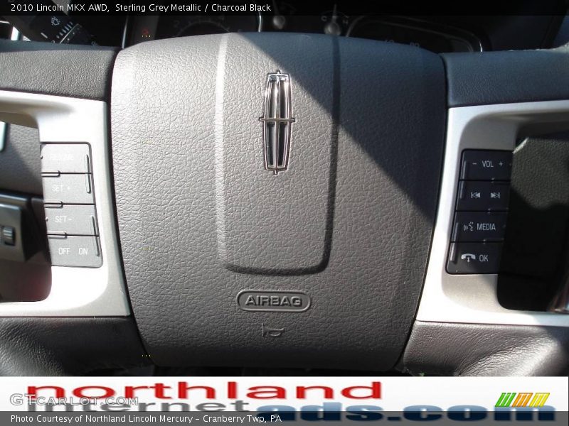 Sterling Grey Metallic / Charcoal Black 2010 Lincoln MKX AWD