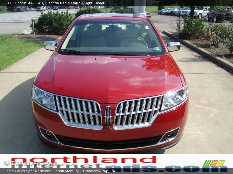 Sangria Red Metallic / Light Camel 2010 Lincoln MKZ FWD