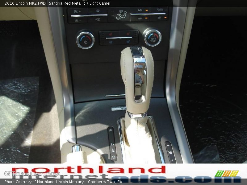 Sangria Red Metallic / Light Camel 2010 Lincoln MKZ FWD