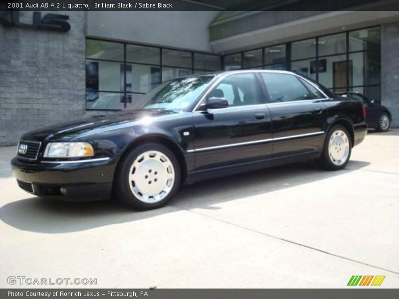 Brilliant Black / Sabre Black 2001 Audi A8 4.2 L quattro