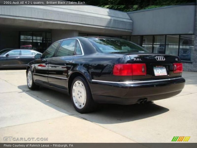 Brilliant Black / Sabre Black 2001 Audi A8 4.2 L quattro