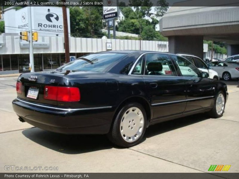 Brilliant Black / Sabre Black 2001 Audi A8 4.2 L quattro