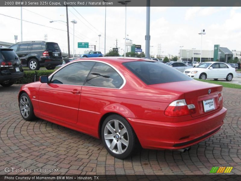 Electric Red / Natural Brown 2003 BMW 3 Series 325i Coupe