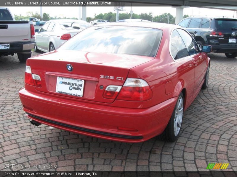 Electric Red / Natural Brown 2003 BMW 3 Series 325i Coupe