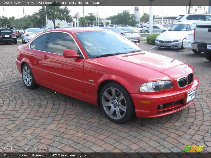 Electric Red / Natural Brown 2003 BMW 3 Series 325i Coupe