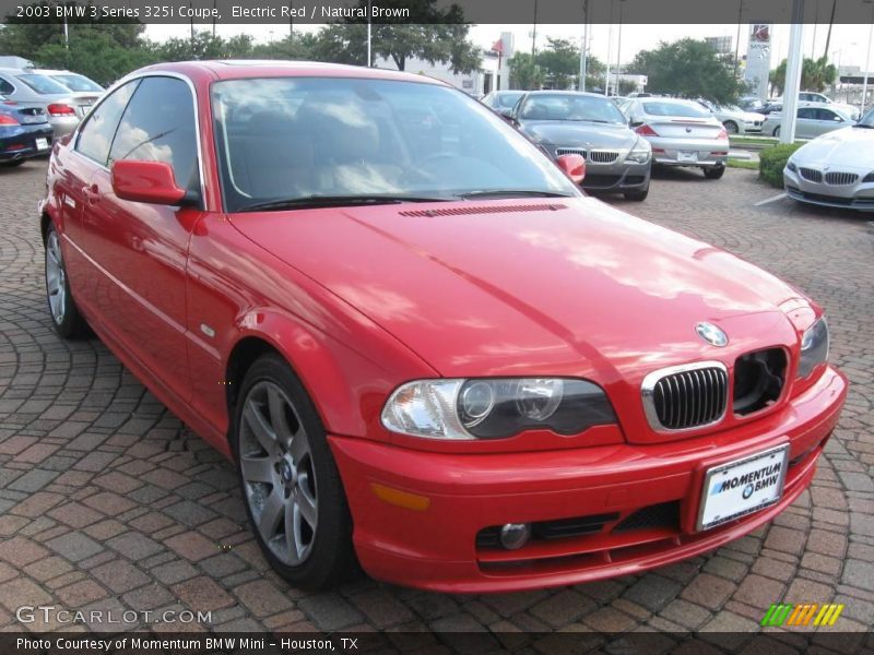 Electric Red / Natural Brown 2003 BMW 3 Series 325i Coupe