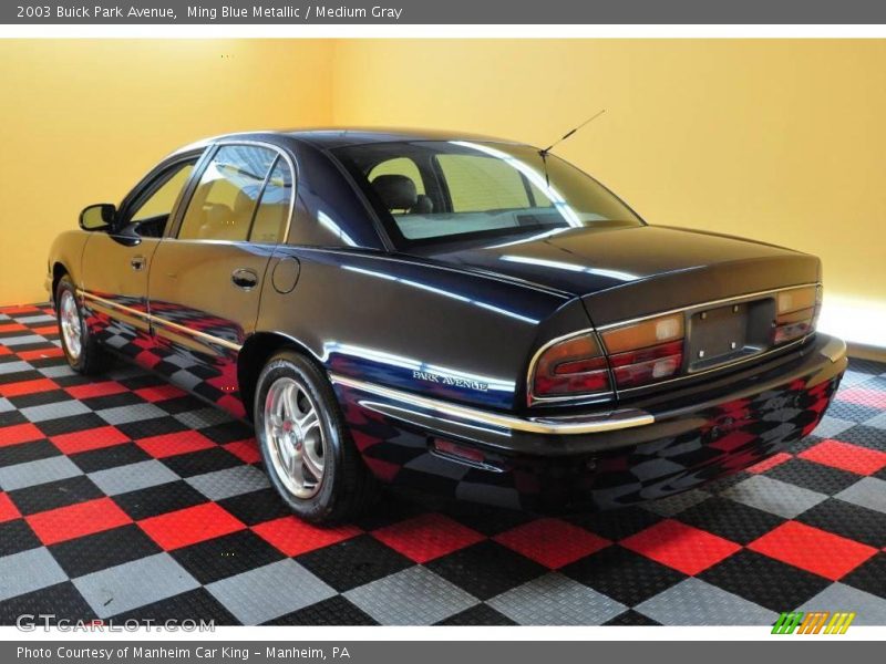 Ming Blue Metallic / Medium Gray 2003 Buick Park Avenue