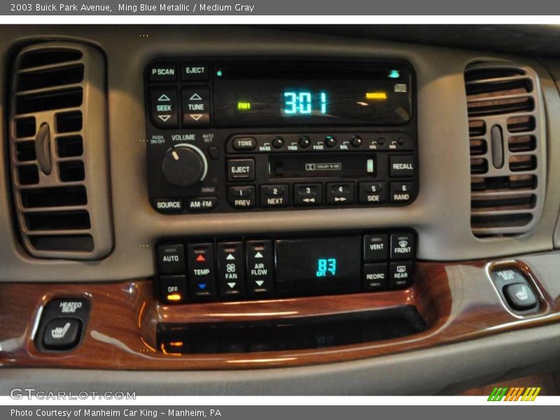 Ming Blue Metallic / Medium Gray 2003 Buick Park Avenue