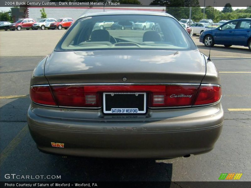 Dark Bronzemist Metallic / Taupe 2004 Buick Century Custom