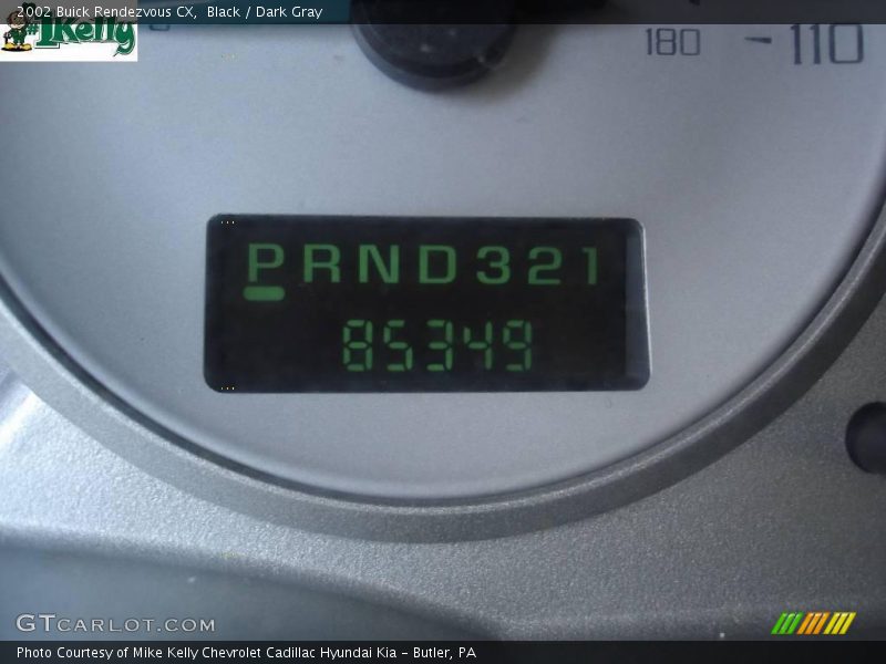 Black / Dark Gray 2002 Buick Rendezvous CX