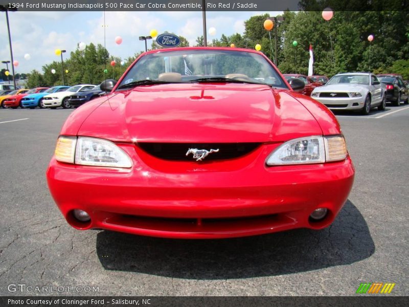 Rio Red / Saddle 1994 Ford Mustang Indianapolis 500 Pace Car Cobra Convertible