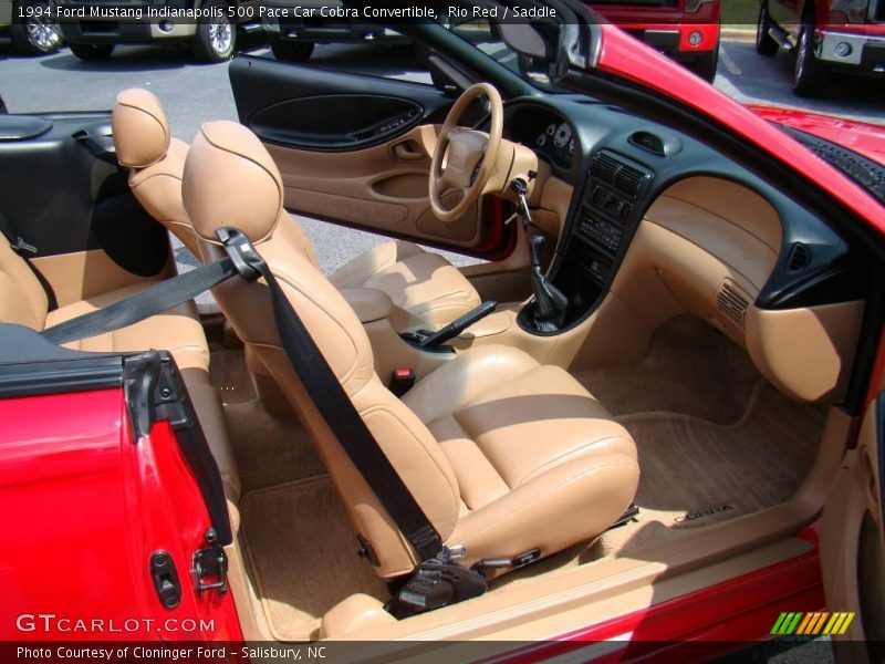 Rio Red / Saddle 1994 Ford Mustang Indianapolis 500 Pace Car Cobra Convertible