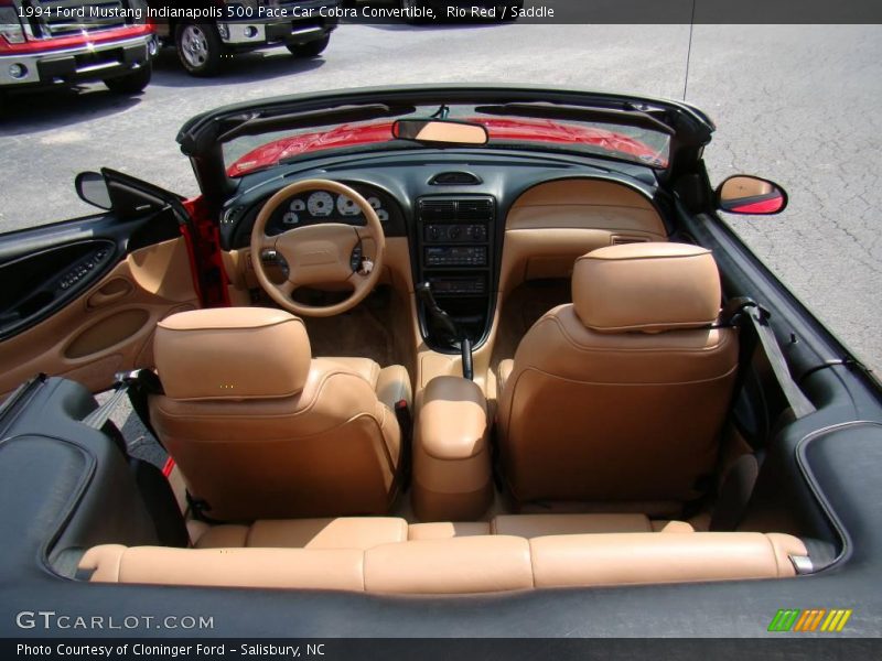 Rio Red / Saddle 1994 Ford Mustang Indianapolis 500 Pace Car Cobra Convertible