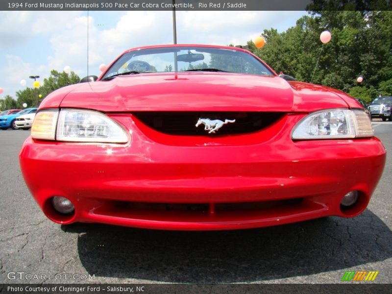 Rio Red / Saddle 1994 Ford Mustang Indianapolis 500 Pace Car Cobra Convertible