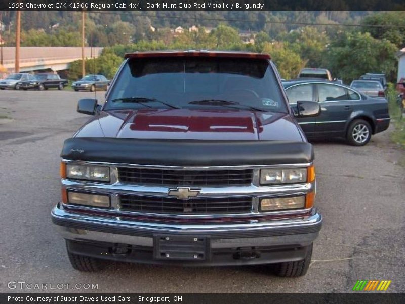 Dark Hunt Club Red Metallic / Burgundy 1995 Chevrolet C/K K1500 Regular Cab 4x4