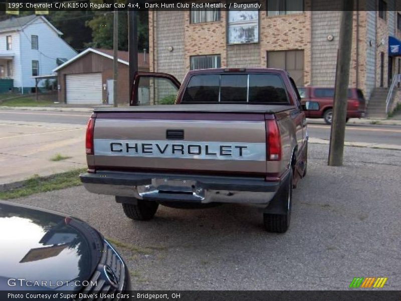 Dark Hunt Club Red Metallic / Burgundy 1995 Chevrolet C/K K1500 Regular Cab 4x4