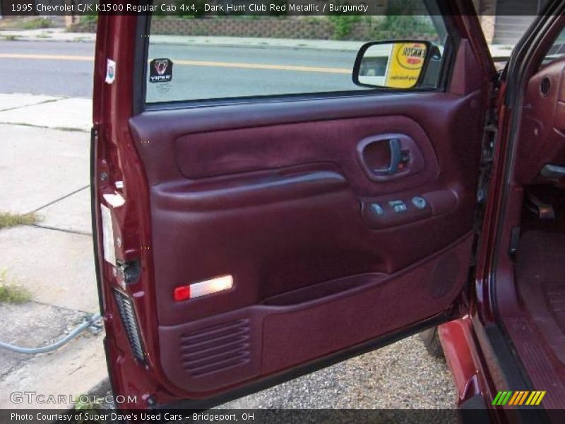 Dark Hunt Club Red Metallic / Burgundy 1995 Chevrolet C/K K1500 Regular Cab 4x4